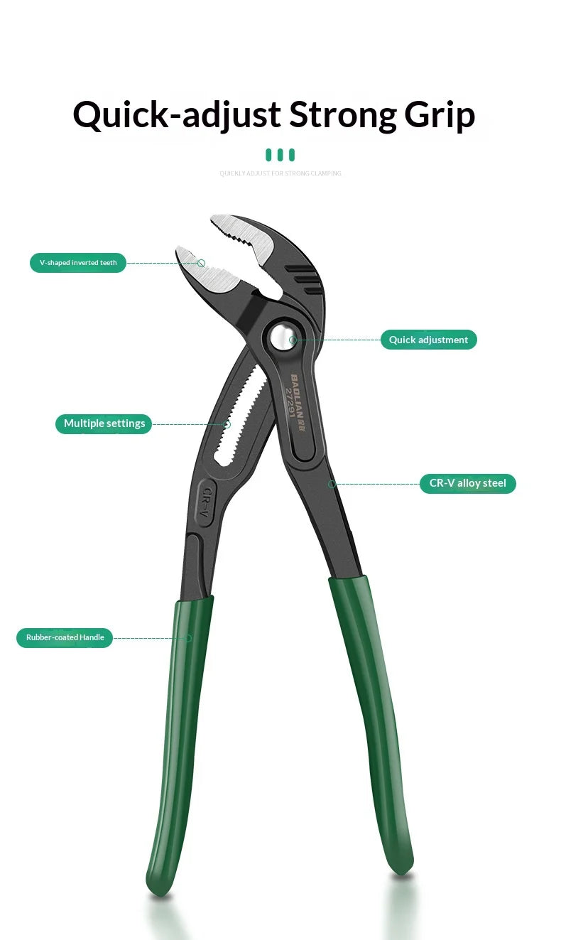 Water Pump Multi Hand Tool Professional Pliers for Terminals Water