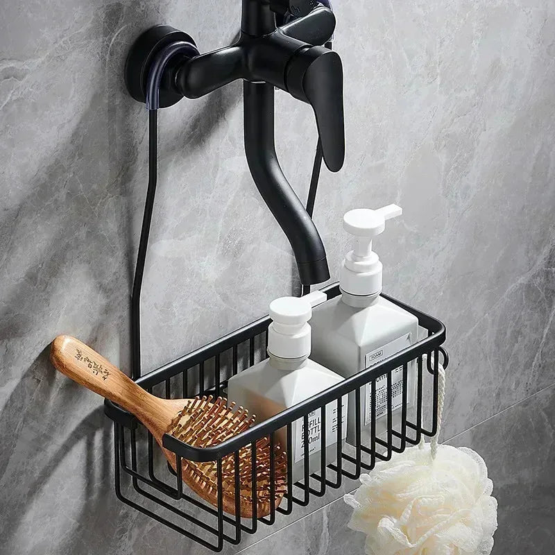 Convenient Toilet Shower Rack with No Drilling Installation Bathroo...