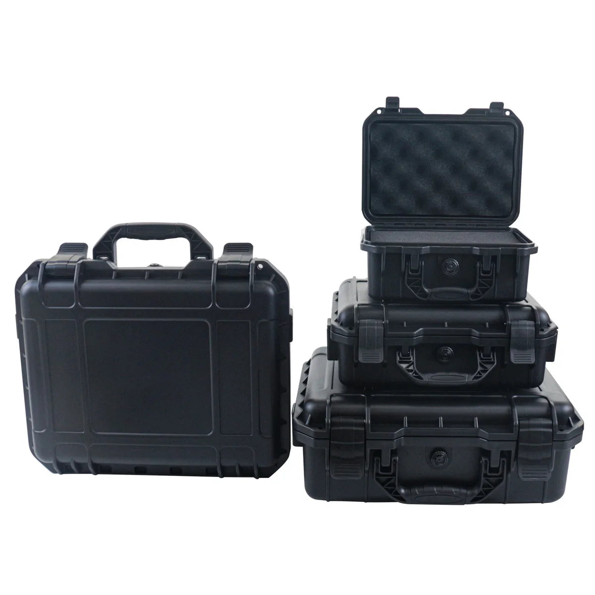 1pc Waterproof Hard Carry Case Bag Tool Case With Pre-cut Sponge
