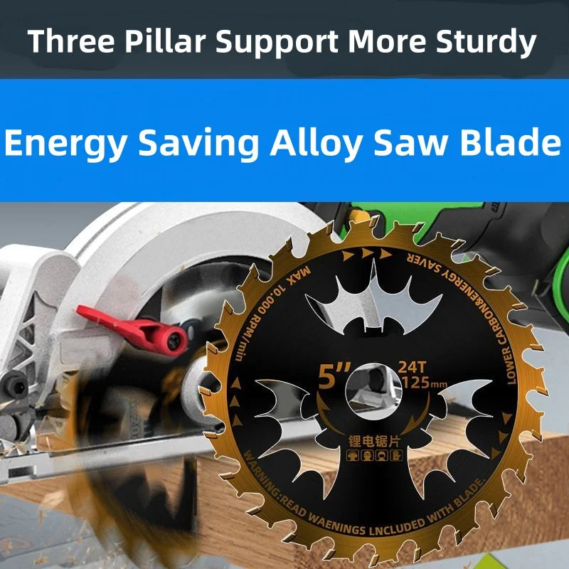Circular Saw Blade for Wood Cutting – 4" to 7.25" Electric Woodworking Saw Blade 24T Alloy 110–185mm
