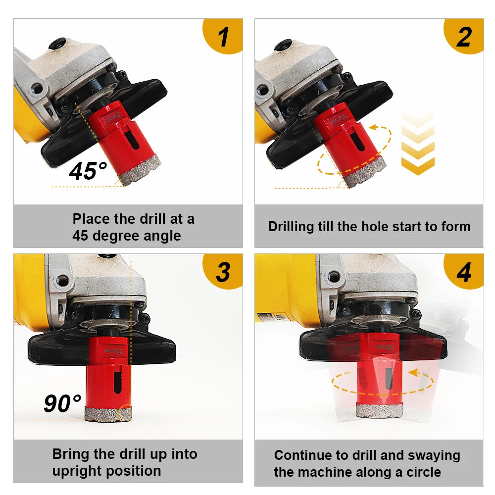 SHDIATOOL 1pc Diamond Drilling Core Bits M14 Thread Porcelain Tile