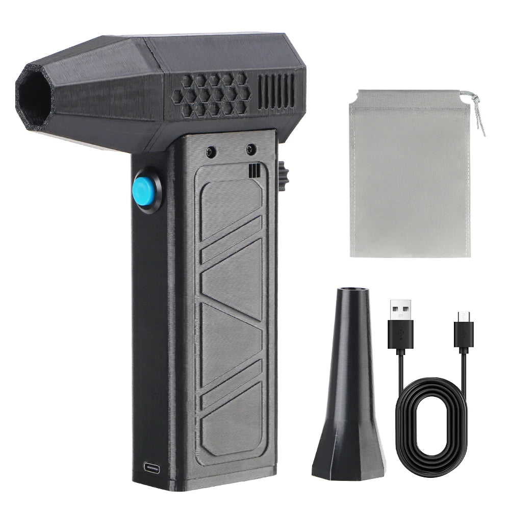 130000RPM Turbo Electric Air Duster – Type-C Rechargeable 5 Nozzles