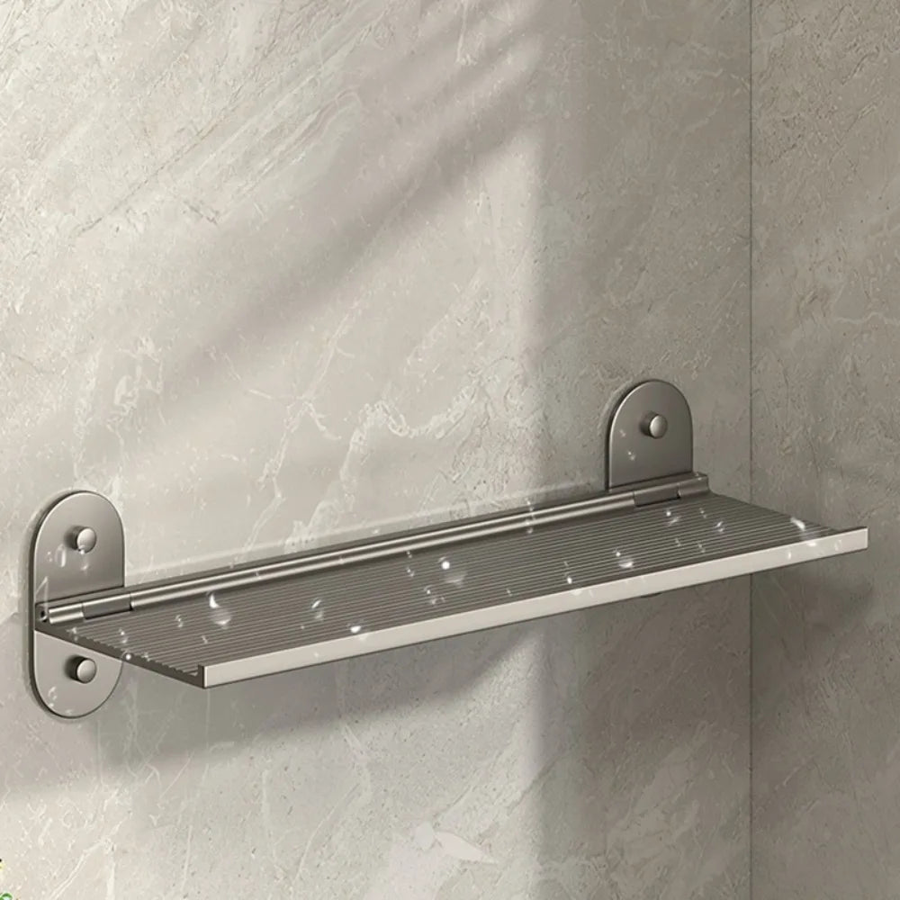 Folding Shelf Bathroom Shelf Toilet Organizer Wall Mounted Shelf