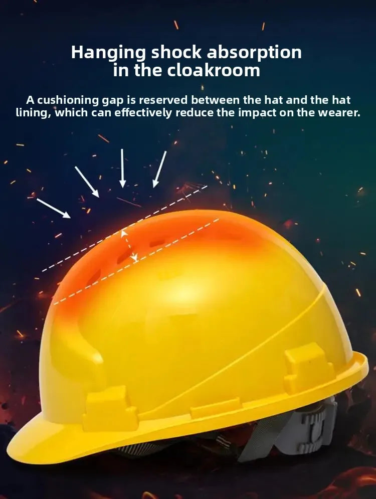 Thickened Glass Steel Safety Helmet – Construction Site Hard Hat