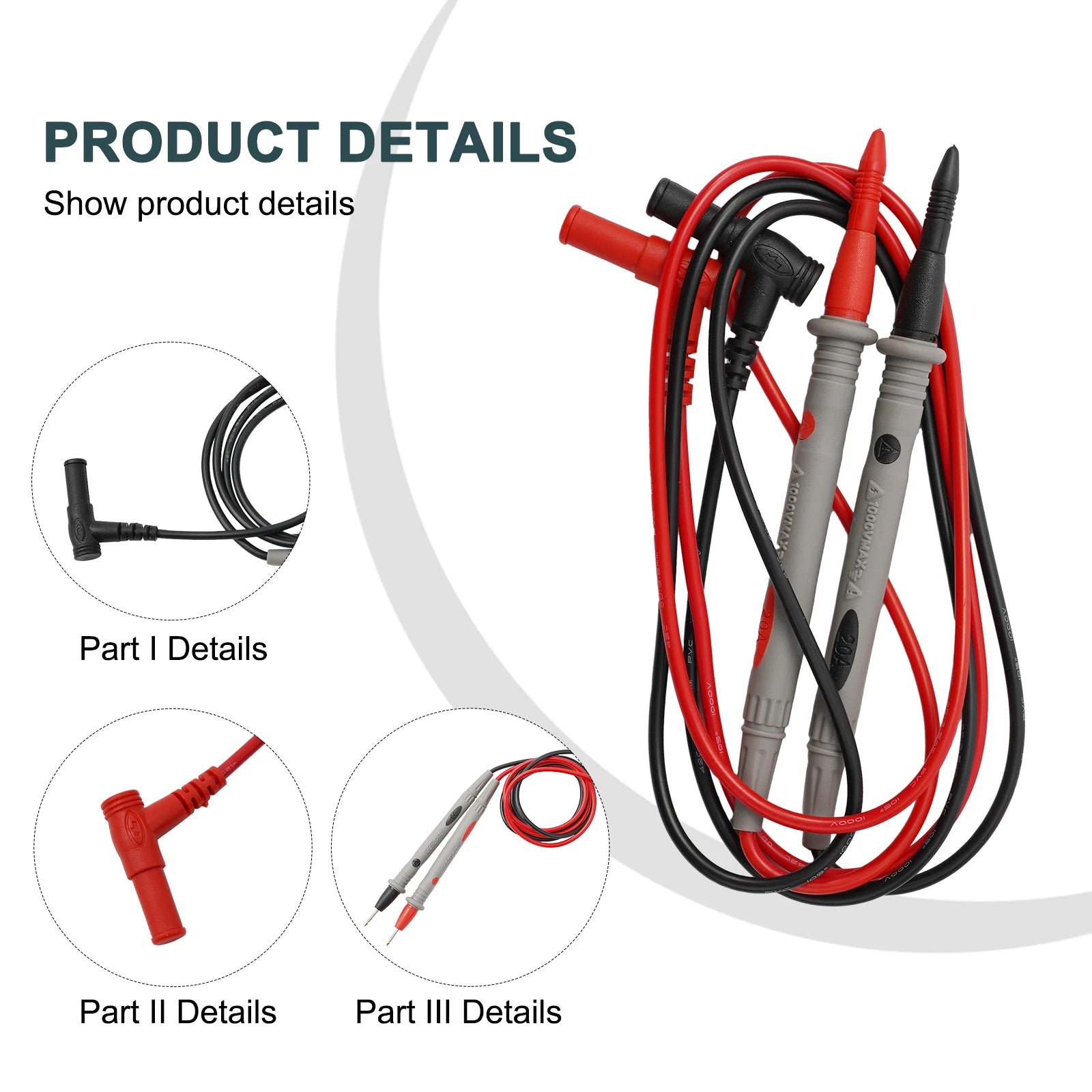 20A 1000V Multimeter Test Heads Needle Pin Digital Multi Meter Head