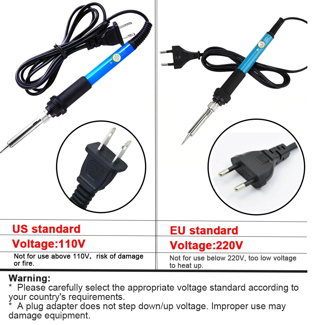 60W Adjustable Temperature Electric Soldering Iron Welding Iron