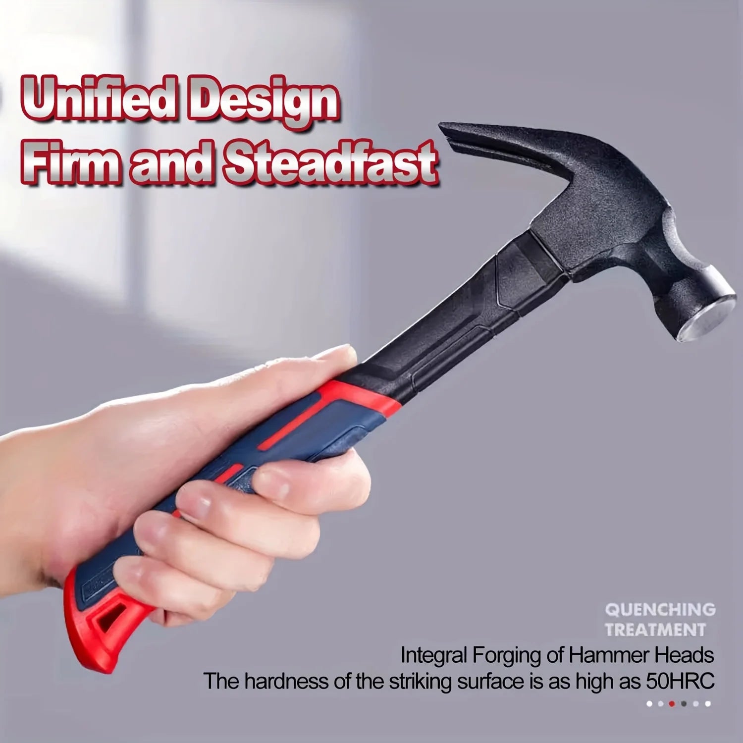 Multi-Purpose High Carbon Steel Claw Hammer with Ergonomic Handle &