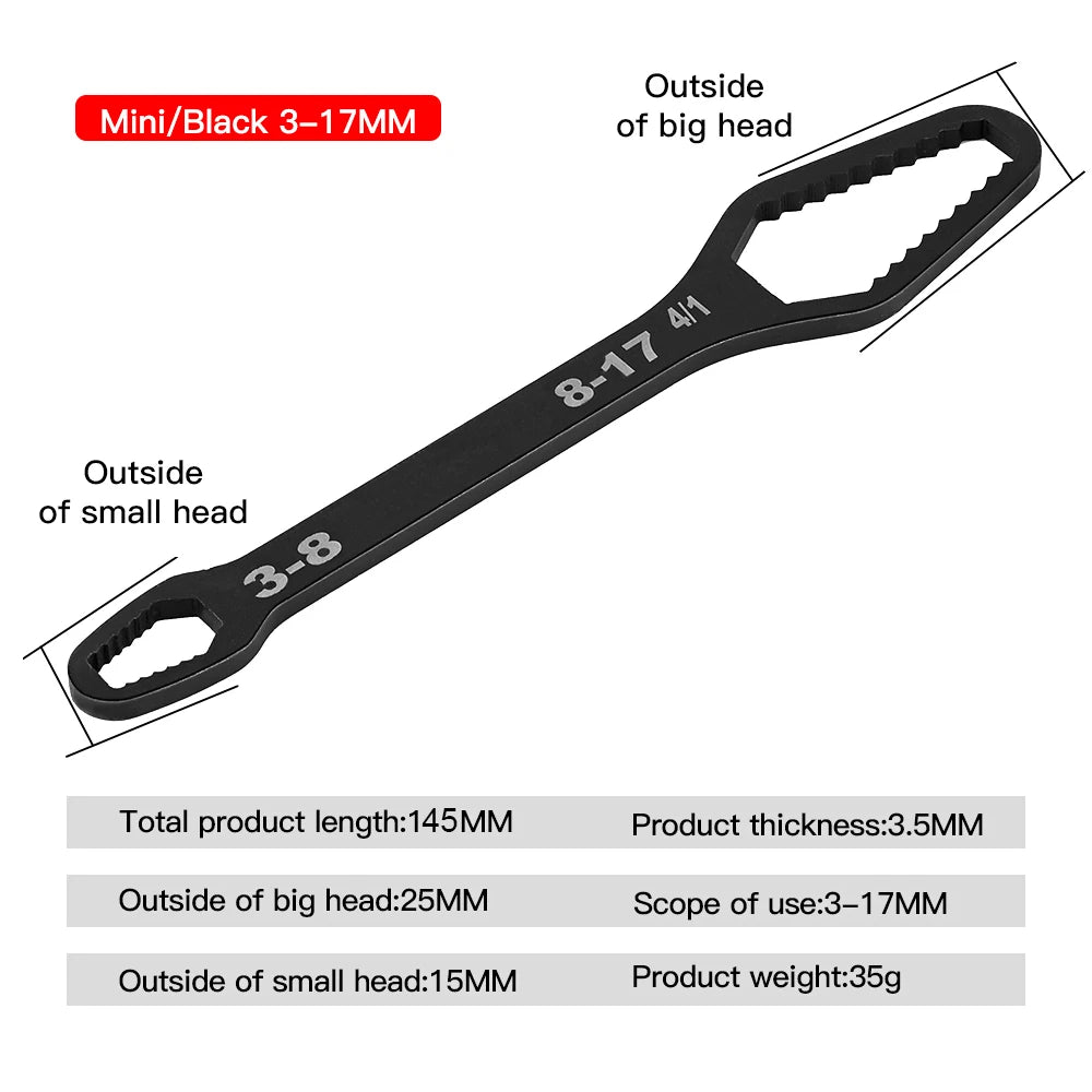 3-17mm8-22mm Universal Torx Wrench Adjustable Multifunction Wrench