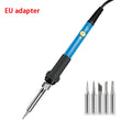 High Quality 220V 60W Soldering Iron Kit Adjustable Temperature 15 In 1 Tool Set With Soldering Iron DIY Set EU Plug AU UK US