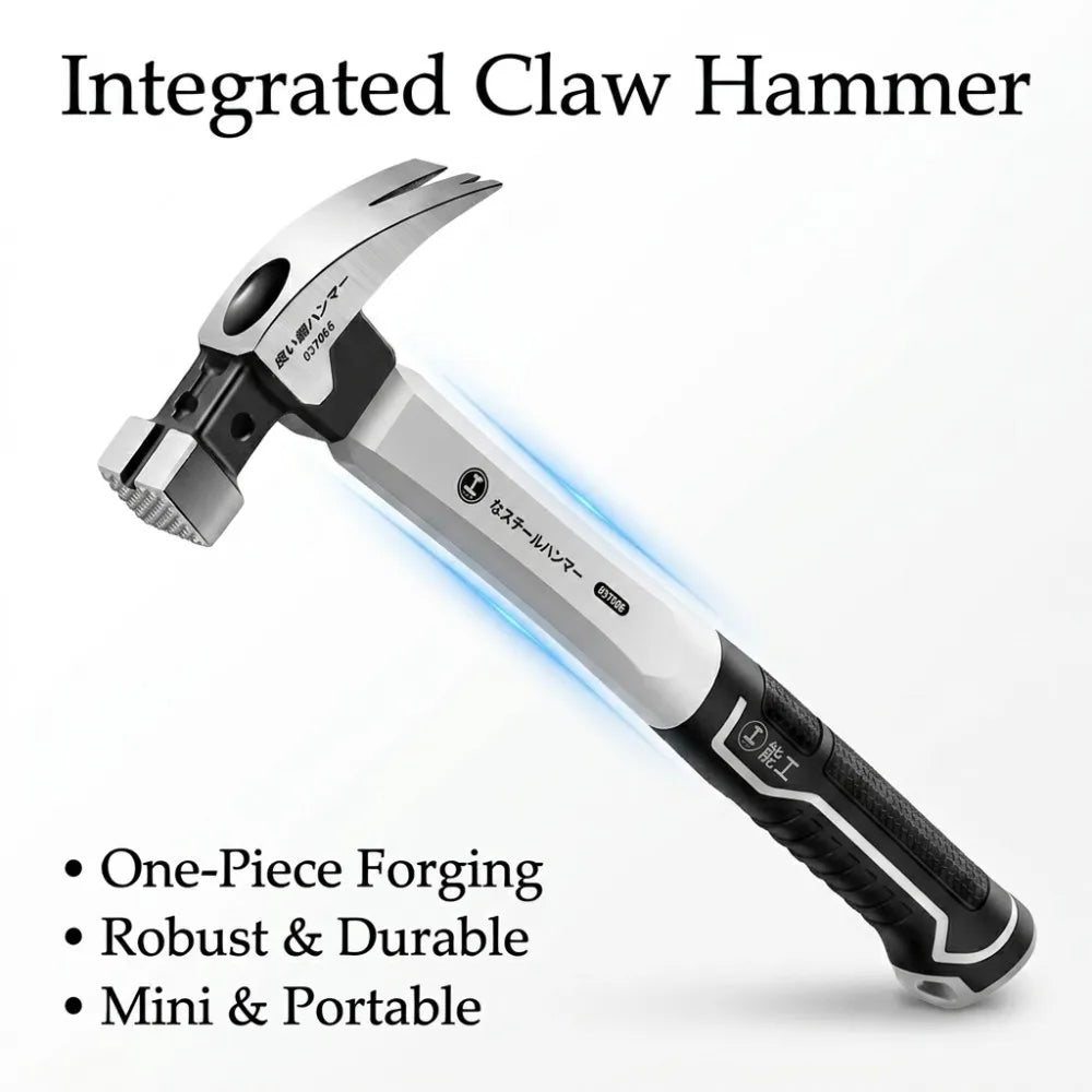 Claw Hammer with Long Handle, Double Nail, Carbon Steel