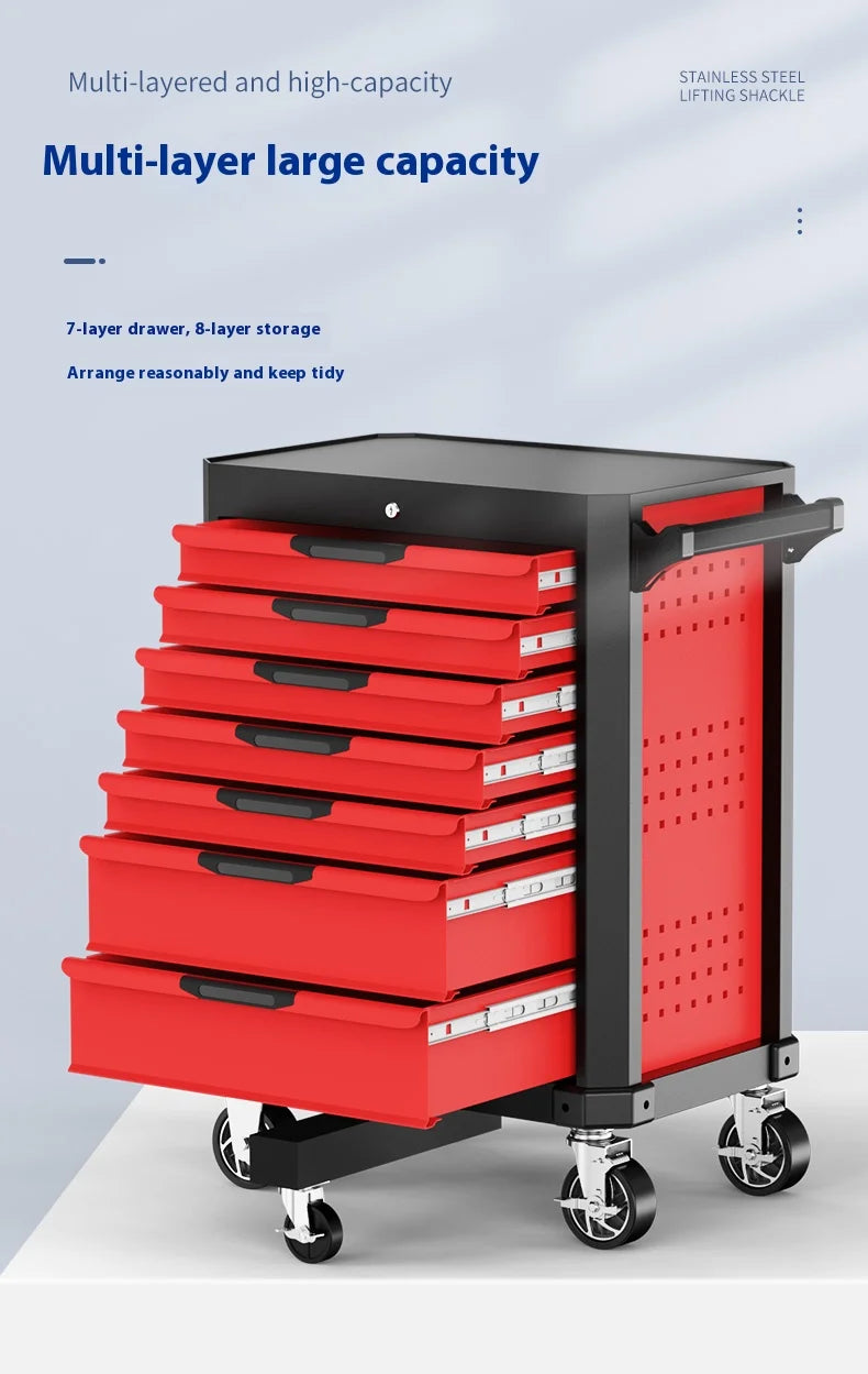 Heavy-Duty 7-Drawer Workshop Tool Cabinet with Lock
