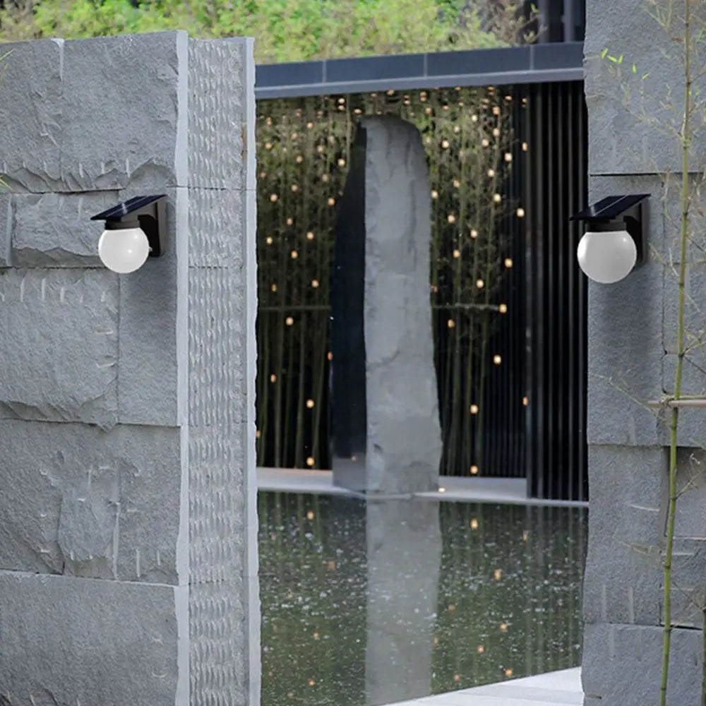 Auto on/Off Solar Wall Light Wall Mounted IP65 Waterproof Solar