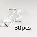 Clear Plastic Cable Clips - Transparent Wire Organizers for Wall &