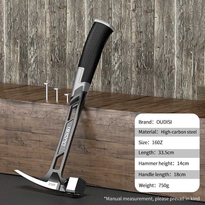 Multifunction Claw Hammer Magnetic for Non-slip Shockproof Steel