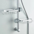 Bathroom Shower Rack Space Aluminum Bathroom Shower Rod Tray Faucet...