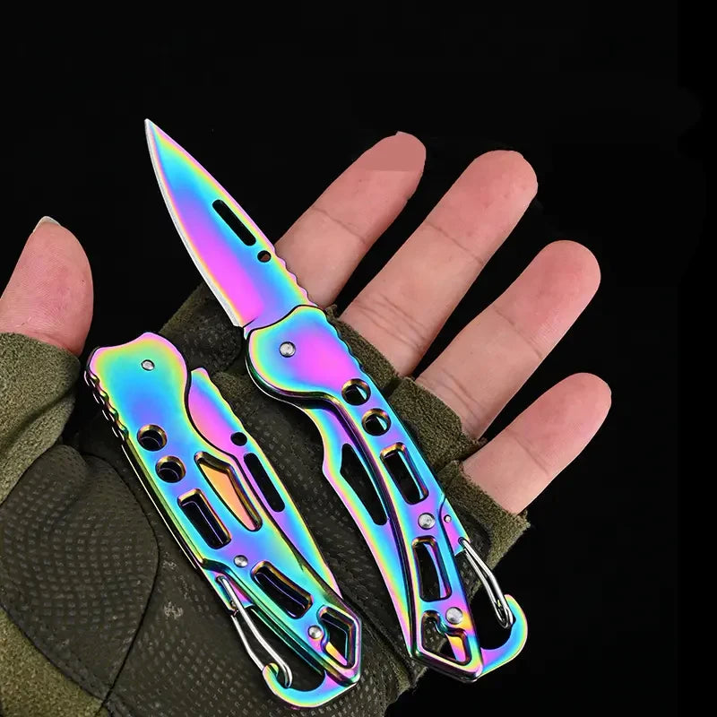 Folding Fruit Knife Stainless Steel Meat Cleaver Kitchen Knife with