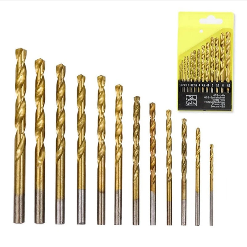 13pcs M35 Cobalt Round Straight Handle Metric Drill bit Set