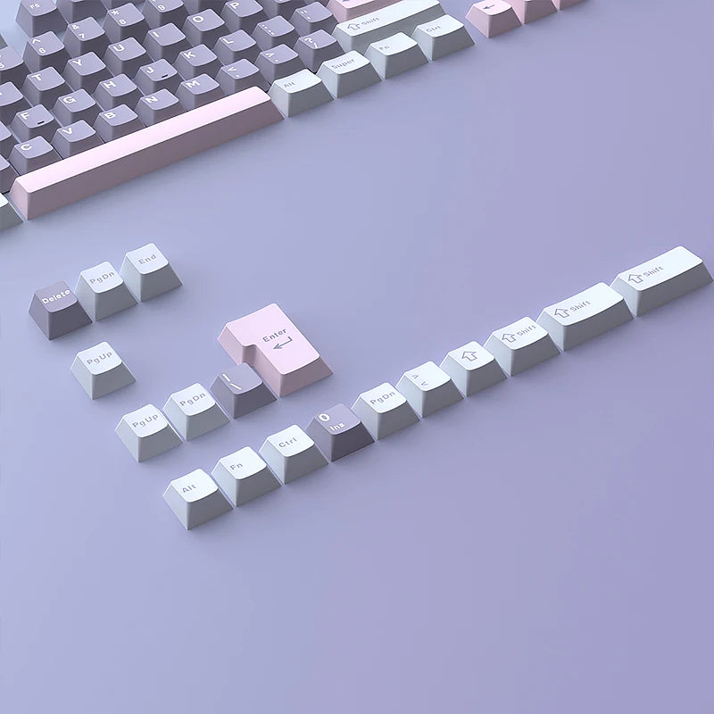 126 Keys Double Shot PBT Cherry Keycaps Mechanical Game Keyboard