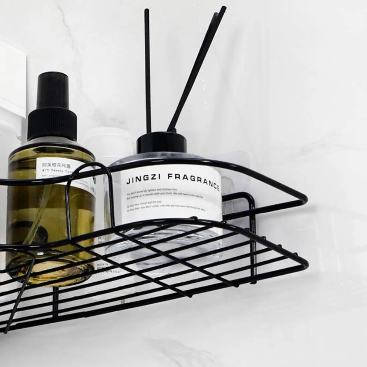 Bathroom Shelf, Shower Caddy Rack, Bathroom Kitchen No Punching