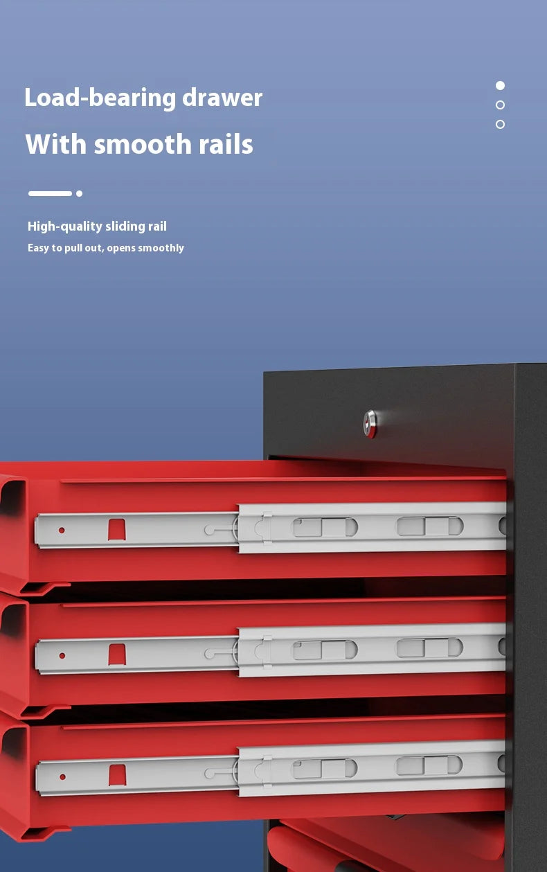 Heavy-Duty 7-Drawer Workshop Tool Cabinet with Lock