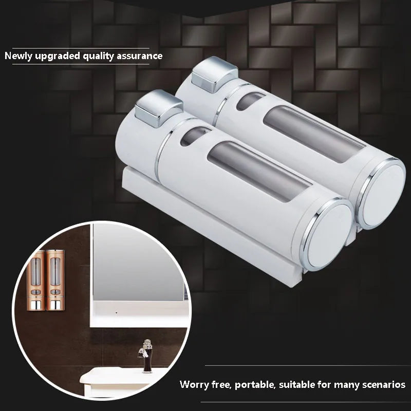Single/double 400Ml Soap Dispenser Wall-Mount Shower Bath Shampoo