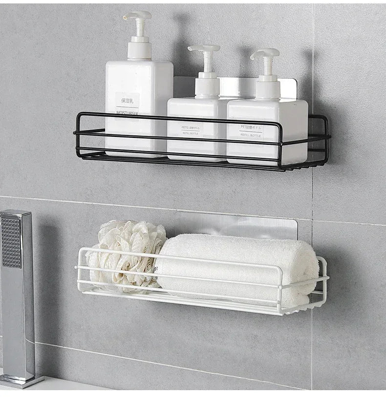 Bathroom Corner Triangle Shelf Wall Mounted Storage Shelves Shampoo