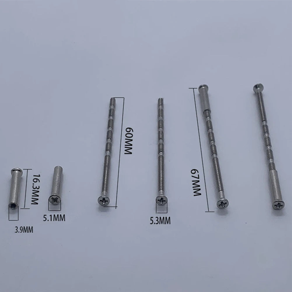 25 Pcs/Set Door Handle Screws - Through Fixing Bolts