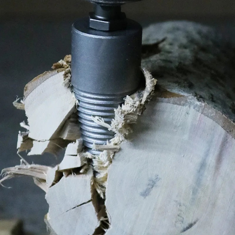 32/42/50MM Firewood Splitter Machine Drill Bit Wood Cone Punch Driver