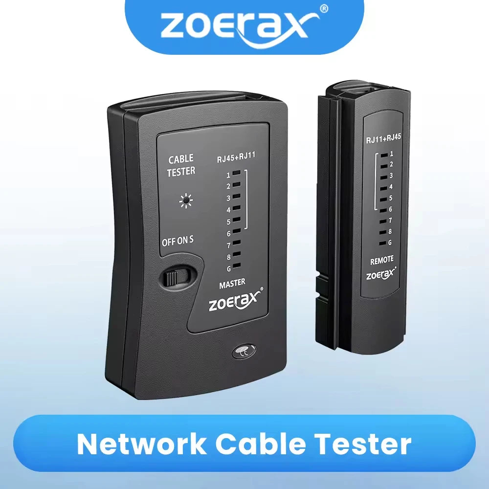 ZoeRax LAN Cable Tester – RJ45 Cat5/6/6A/7 UTP & RJ11/RJ12