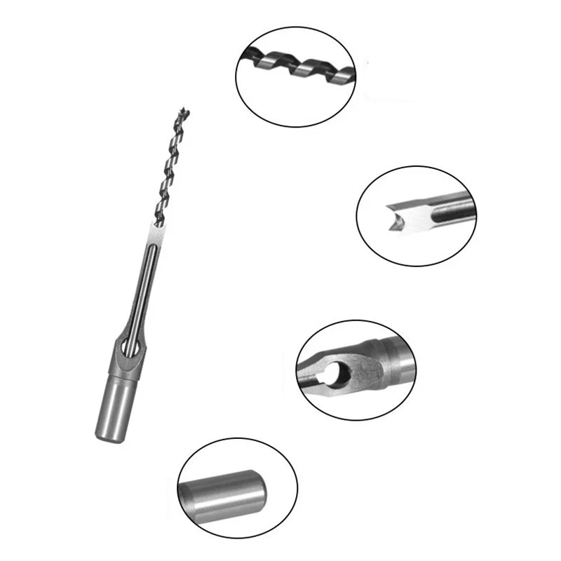 6-16mm HSS Square Hole Drill Woodworking Drill Tools Auger Mortising