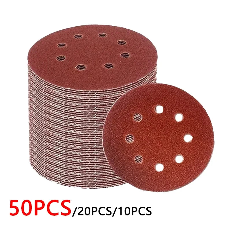 8 Hole 125mm Sandpaper Woodworking Metal Grinding Disc Abrasive