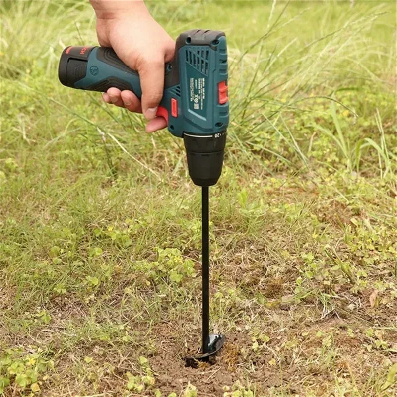 2 Sizes Spiral Garden Drill Bit - Auger Hole Digger Ground Tool