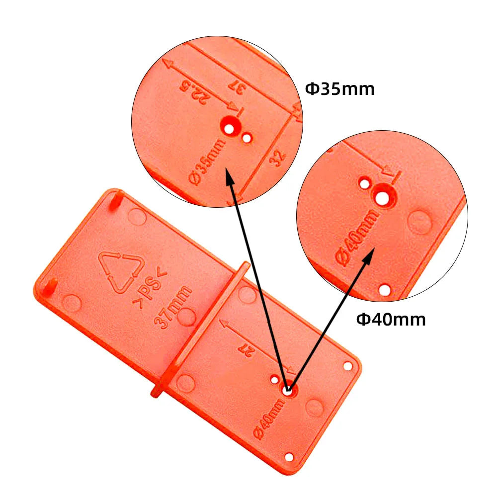 Hinge Hole Drilling Guide Positioning Mark Template 26/35/40mm Hing