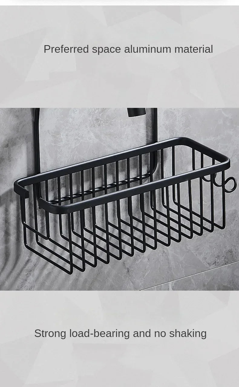 Convenient Toilet Shower Rack with No Drilling Installation Bathroom
