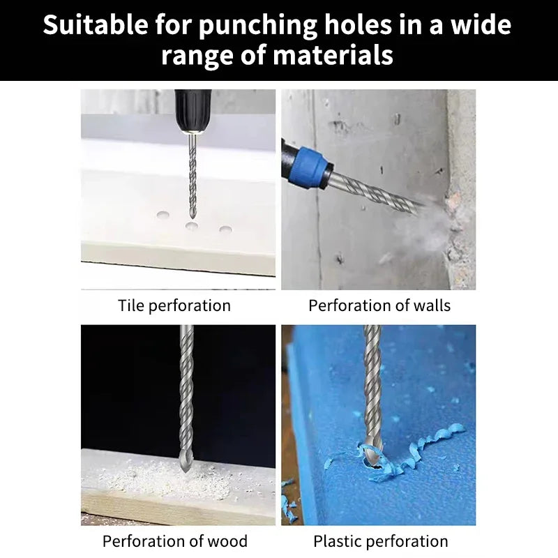 Customized Round SDS PLUS Shank Cross Tips Four Flutes Electric