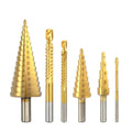 Premium 6pcs Titanium Step Drill Bit Set 4-12 4-20 4-32mm 3-8 mm for