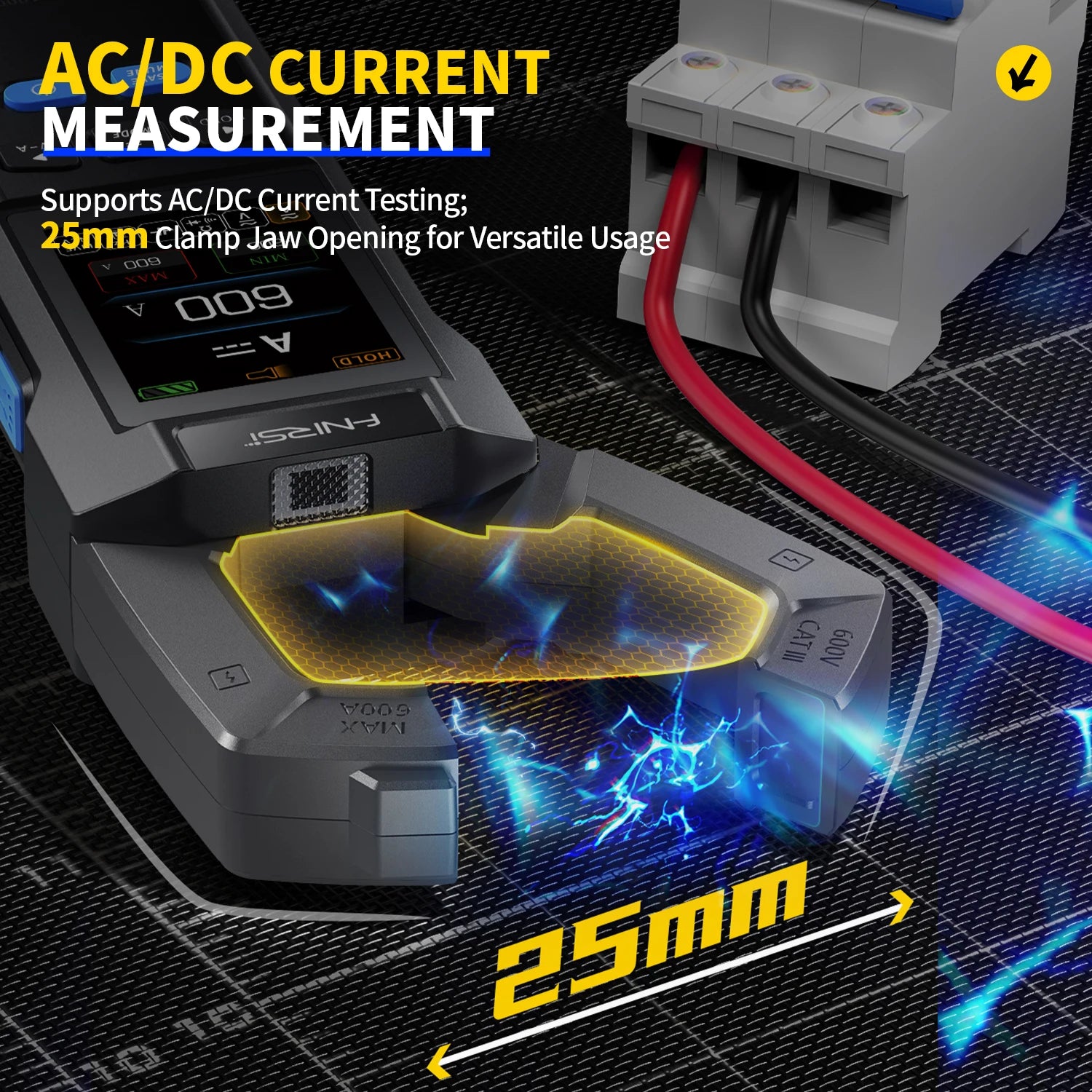 FNIRSI DMC-100 10000 Counts DC AC Current USB rechargeable Clamp