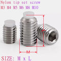 2pcs-10pcs M3 M4 M5 M6 M8 M10 304 Stainless Steel Hex Socket Plastic