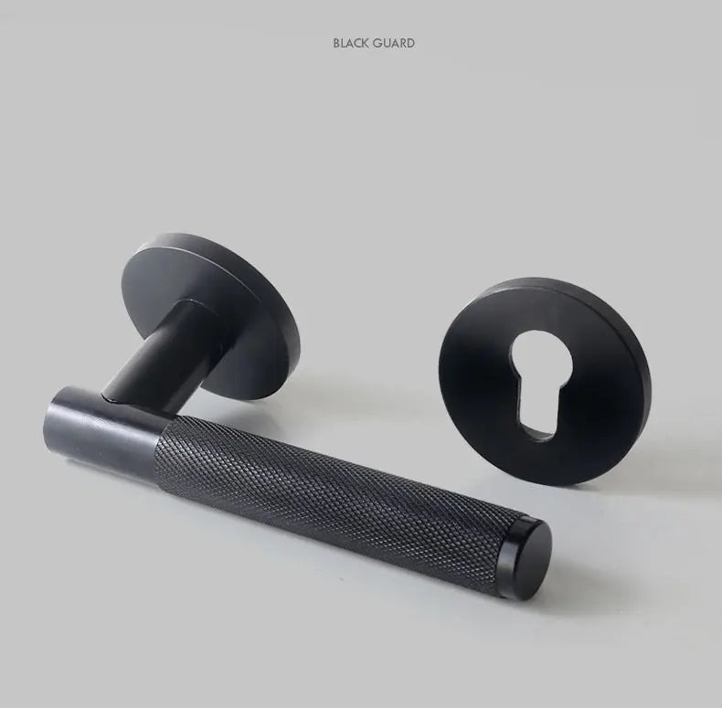 Silent Split Door Lock Privacy Door Handle Lever Bedroom Bathroom