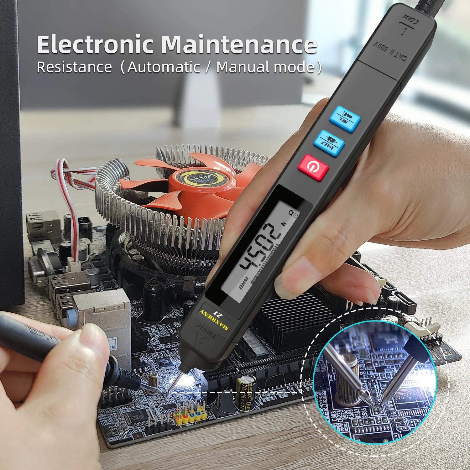 Smart Digital Voltage Detector Tester Indicator Electric Pen DC AC