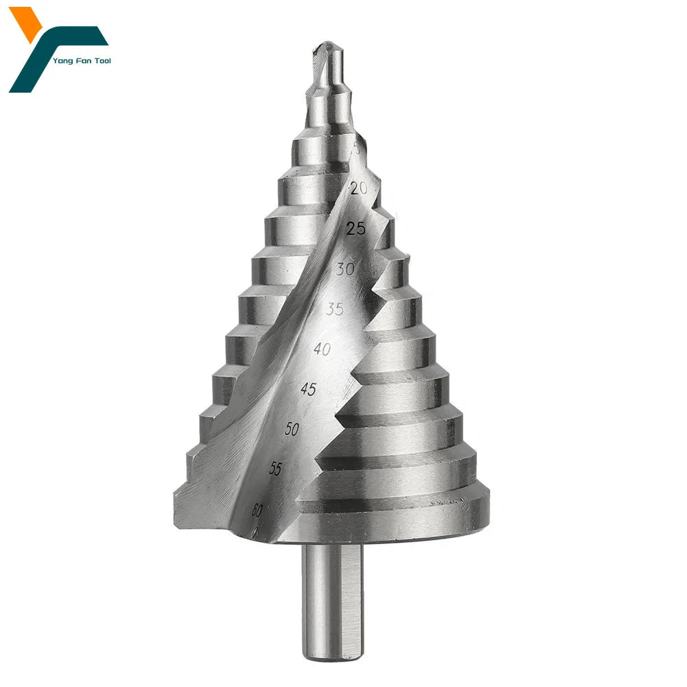 6-60mm Step Drill Bit Spiral Groove Pagoda Hole Cutter Metal Sheet