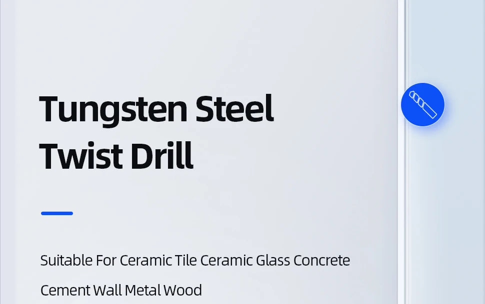 Tungsten Carbide Twist Drill Whole Bit Metal Processing High Hardness