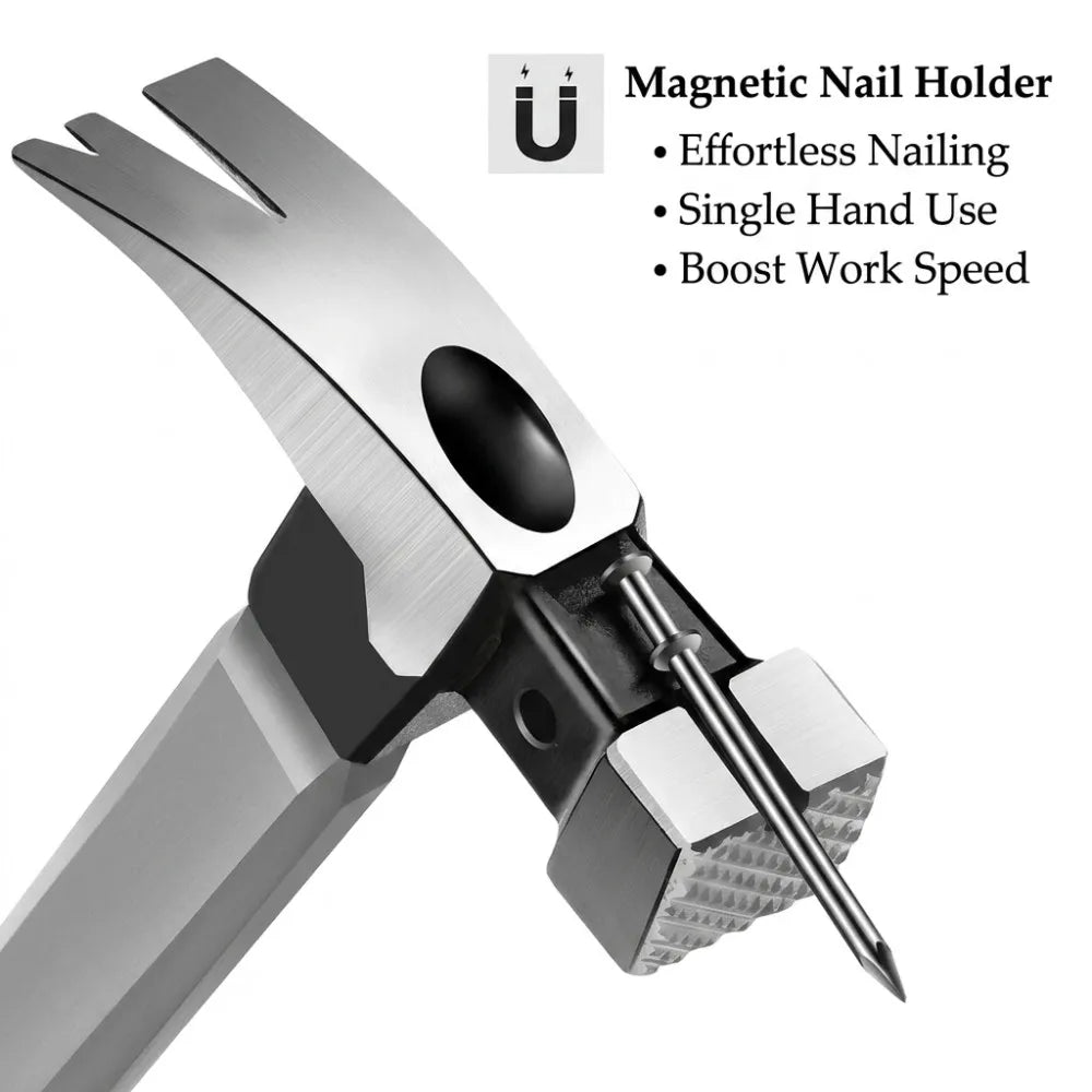Claw Hammer with Long Handle, Double Nail, Carbon Steel