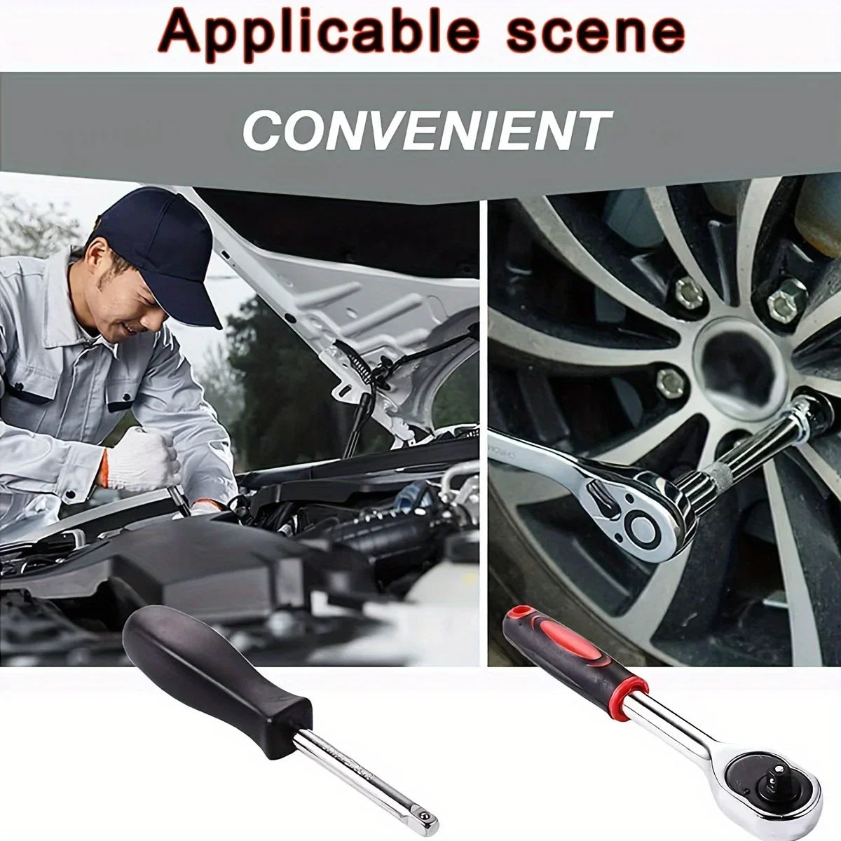 2025 New 46-piece Auto Repair Combination Ratchet Wrench Auto