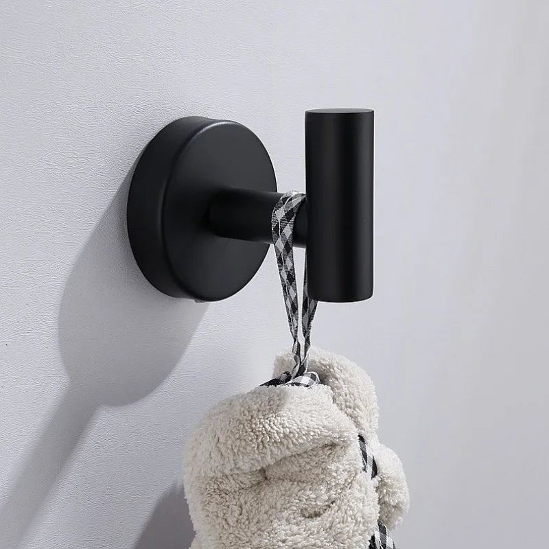 Adhesive/Screw Wall Hooks Key Coat Robe Hanger Kitchen Hardware Rack