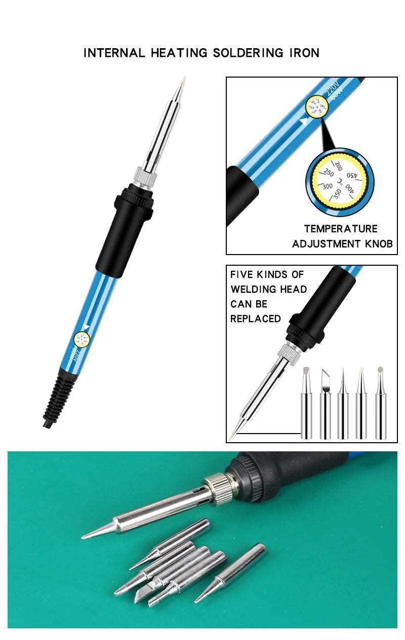 60W Adjustable Temperature Electric Soldering Iron Welding Iron