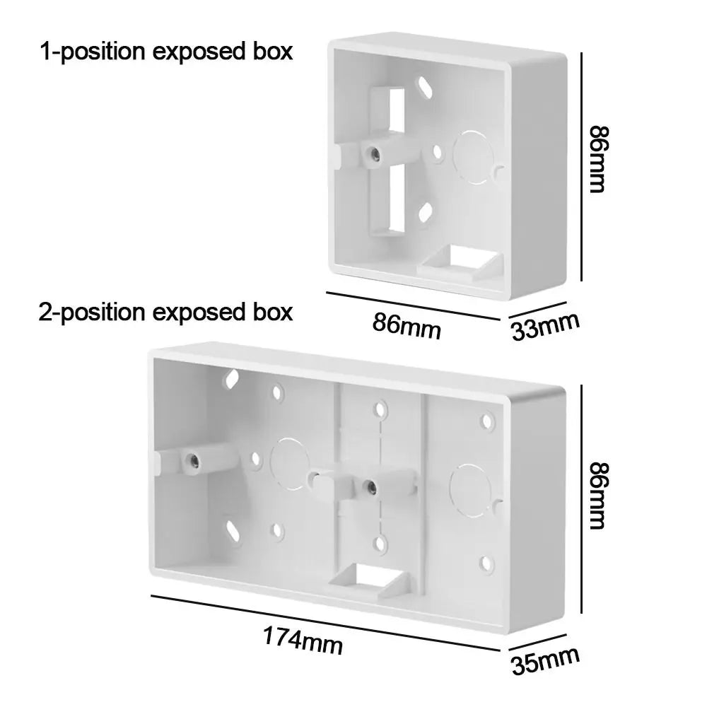 86 Type Switch Socket Box On-Wall Mount External Mounting Case