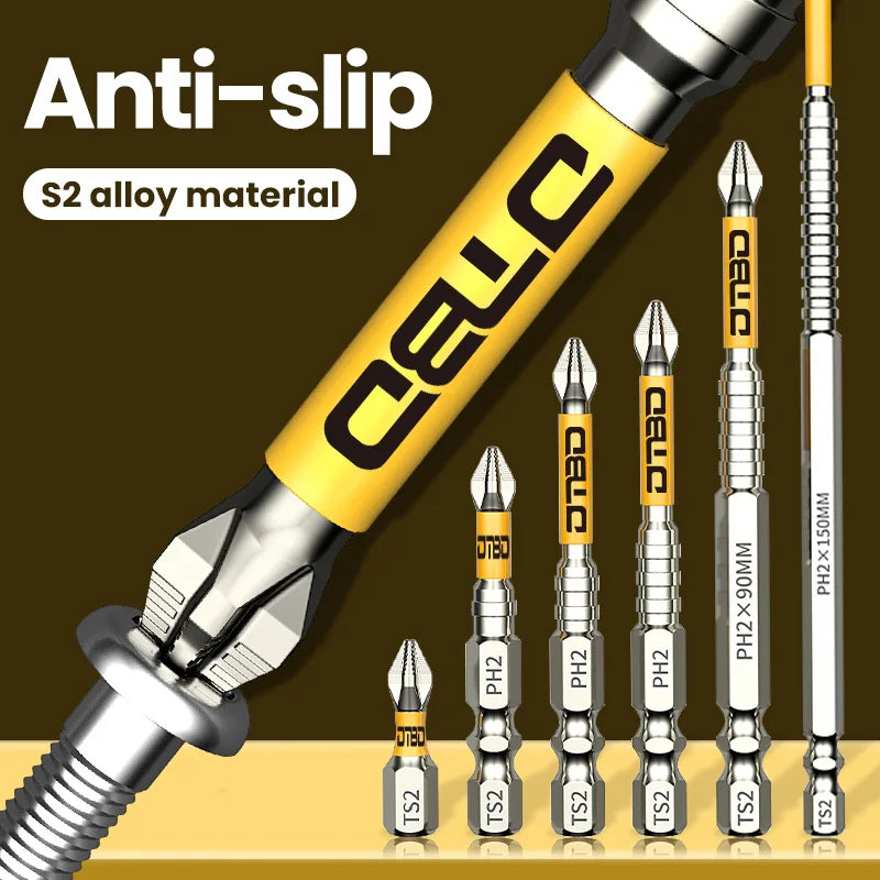 5PCS Ph2 Non-slip Cross Screwdriver Bits Set High Hardness Electric...