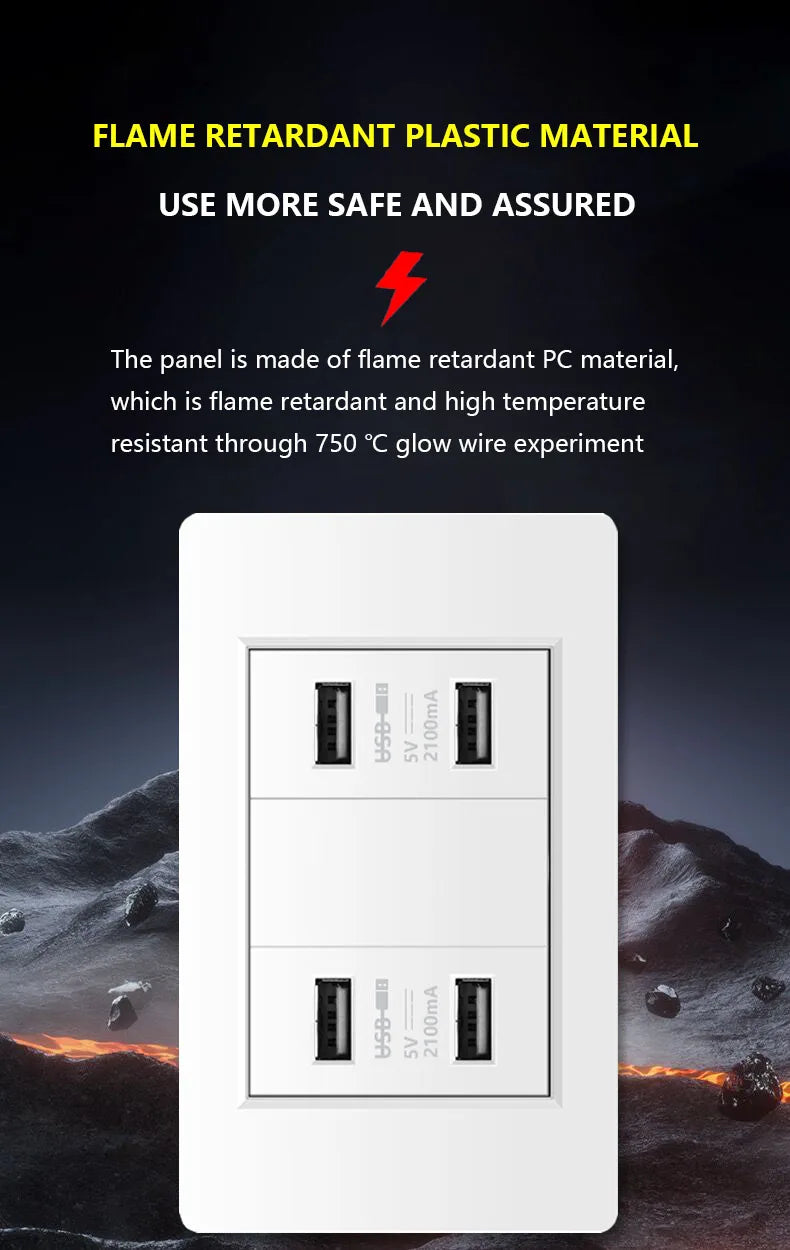 118 Type Brazil Korea Universal usb Wall socket