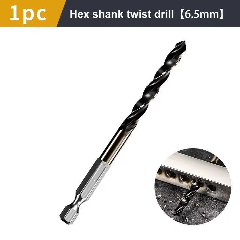 1.5-7.5mm Hex Shank Twist Drill Bit Wood Metal Hole Cutter Core